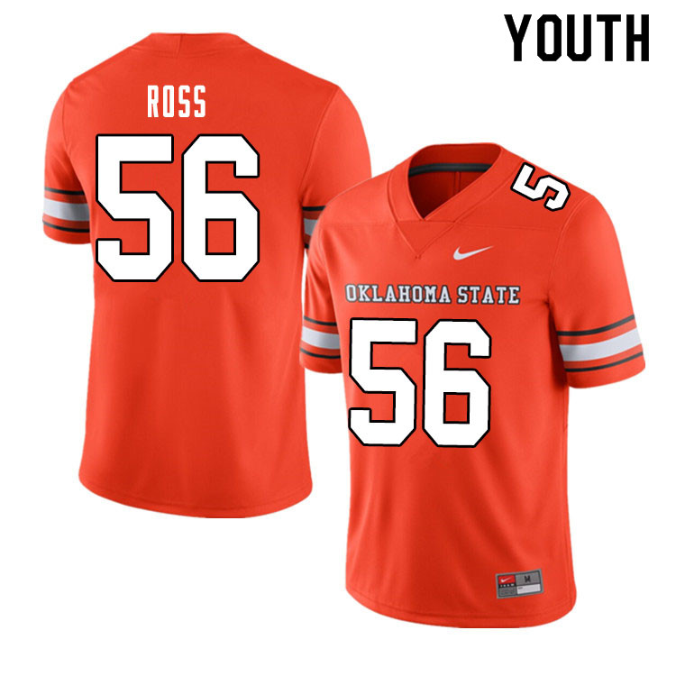 Youth #56 Xavier Ross Oklahoma State Cowboys College Football Jerseys Sale-Alternate Orange - Click Image to Close